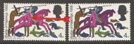 1966 4d Hastings 4d phosphor with Grey omitted SG 709pj  