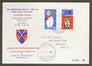 1966 Christmas ord on Stamp Club BFPO cover with BFPO FDI