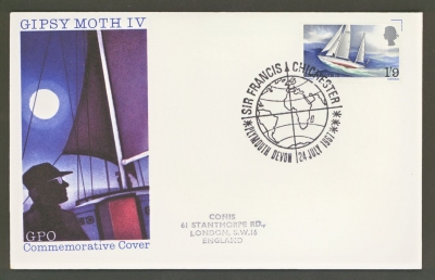 1967 Chichester on typed GPO cover Plymouth FDI