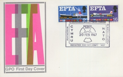 1967 EFTA ord on GPO cover with Radiation Conference FDI