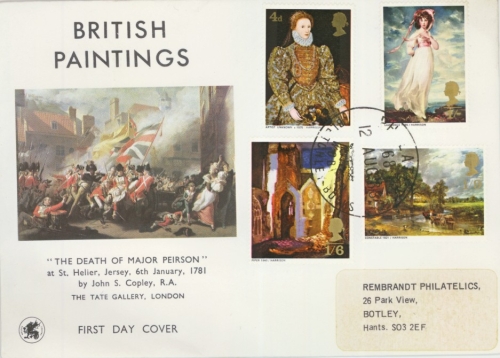 1968 Paintings on Wessex FDC with Philatex FDI