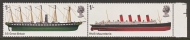 1969 1/- Ships pair variety missing phosphor SG 782y-3y