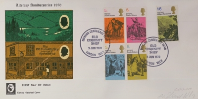 1970 Dickens on Cameo FDC with Curiosity Shop FDI