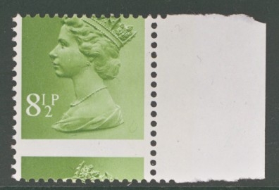 1971 8½p machin SG X881 with Perf Shift
