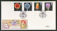 1987 Flowers on Post Office cover Woking FDI
