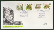 1986 Nature Europa on Post Office cover with RSPB Sandy Beds FDI