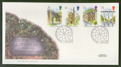 1989  Archaeocology on Post Office cover New Lanark FDI