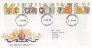 1998 Queens Beasts  on Post Office cover Windsor Castle CDS