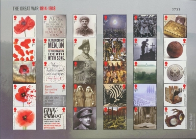 2018 The Great War sheetlet