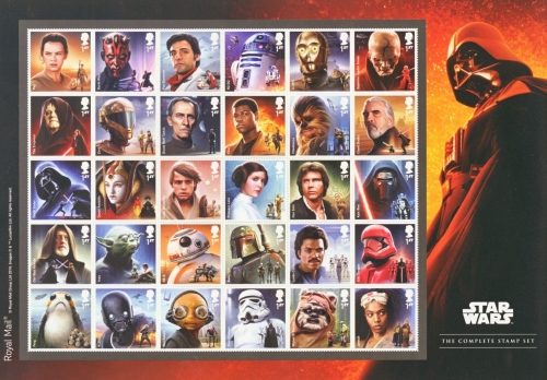 2019 Star Wars Composite Sheet of 30 SG MS4302