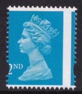 1989 2nd class Bright Blue SG 1451 Variety misperforated