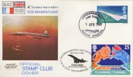 1969 9th Apr Filton Bristol Concorde  1st Flight on Official BAC cover
