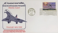 1977 19th Oct Toulouse - New York  Concorde cover