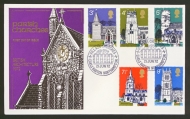 1972 Churches on Thames cover with Earls Barton FDI