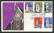 1972 Churches on Thames cover with Letheringsett FDI
