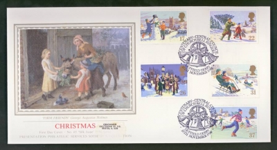 1990 Christmas on PPS Silk cover Duffield Derby FDI