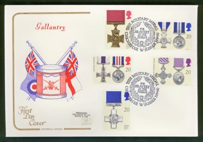1990 Gallantry on Cotswold cover Military Medal Chichester FDI