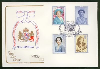1990 Queens Birthday on Cotswold cover Clarence House oval FDI