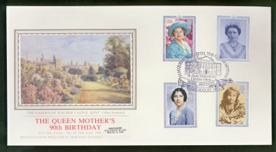 1990 Queens Birthday on PPS Silk cover St Pauls Herts oval FDI