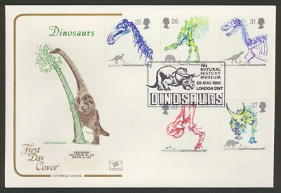 1991 Dinosaurs on Cotswold cover Museum London FDI