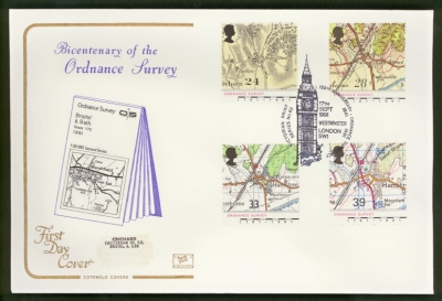 1991 Maps on Cotswold cover with Westminster FDI