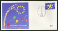 1992 European Market on Post Office cover with Dover FDI