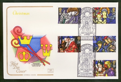 1992 Christmas on Cotswold cover with Victorian Bethlehem FDI