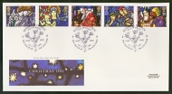 1992 Christmas on Post Office cover with Godshill Church FDI