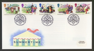1994 Summertime on Post Office cover with Lords NW8 FDI
