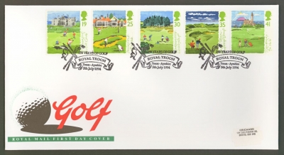 1994 Golf on Post Office cover with Troon Ayr FDI