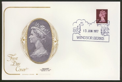 1977 13th June 7p with Centre Band on Cotswold cover Windsor FDI