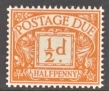 D35 ½d Orange M/M