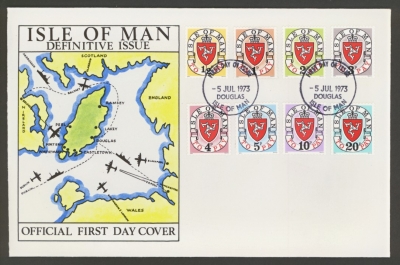 Isle of Man 1973 Postage due set on FDC 5th July 1973 on IOM PO FDC