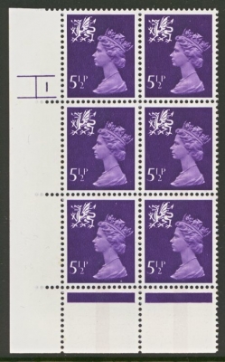 W21 5½p Violet 1 Band