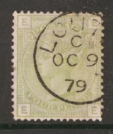 1873 4d Sage Green SG 153 Plate 16 E.E  A Very Fine Used example.