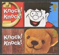 LS9 2002 Dennis + Teddy 2 stamps