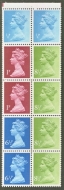 X841s ½p,1p 6½p x 2, 8½p x 4 at right